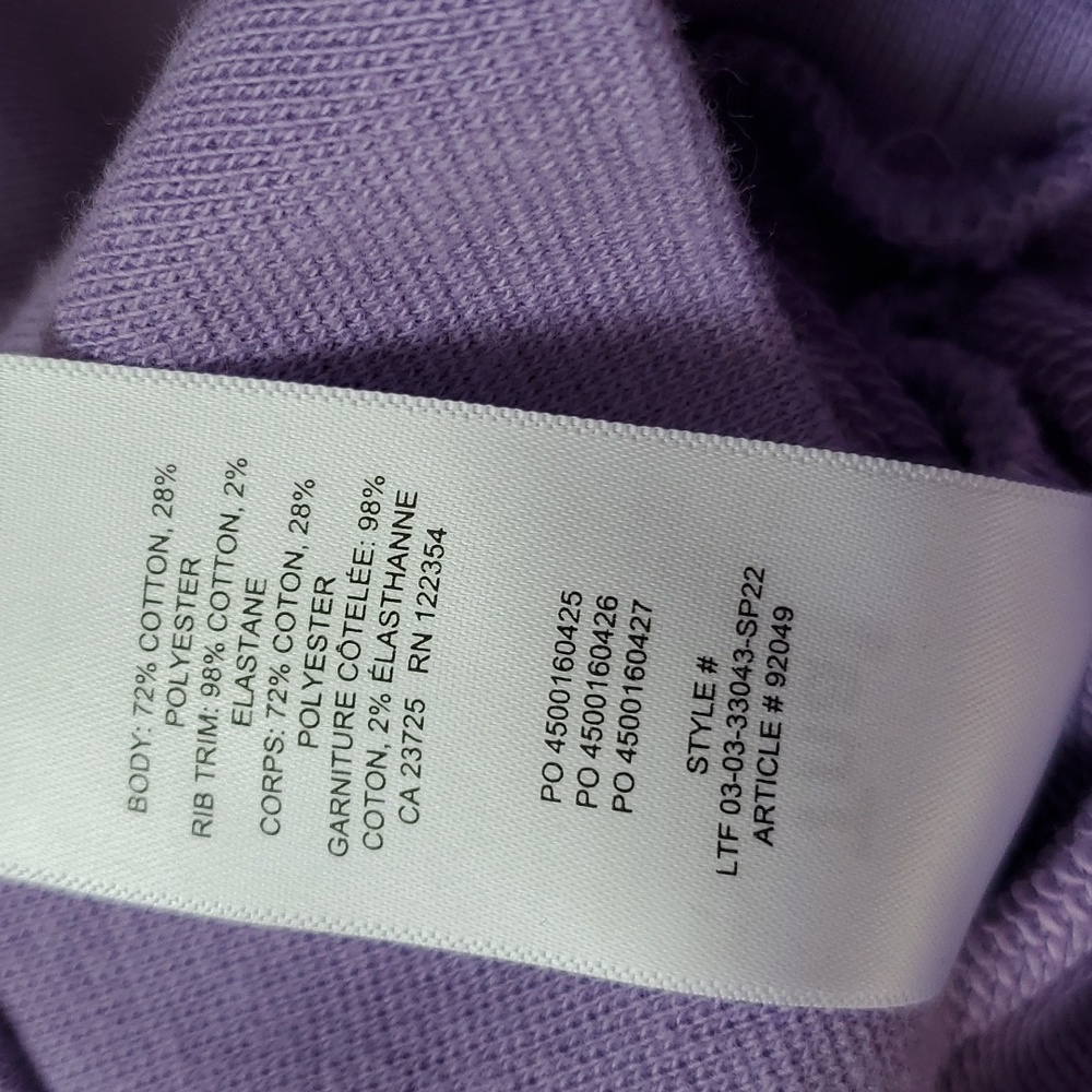 Aritzia TNA Fleece perfect cropped sweatshirt - Picture 6 of 8